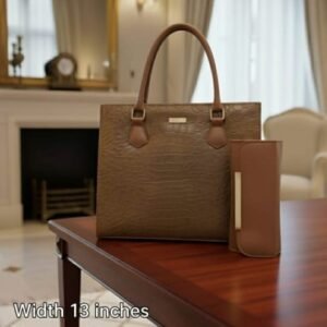 Crocodile Box Bags (brown)